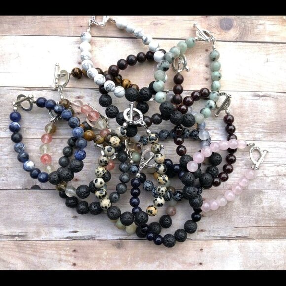 Rose Quartz Diffuser Bracelet - Picture 4 of 4